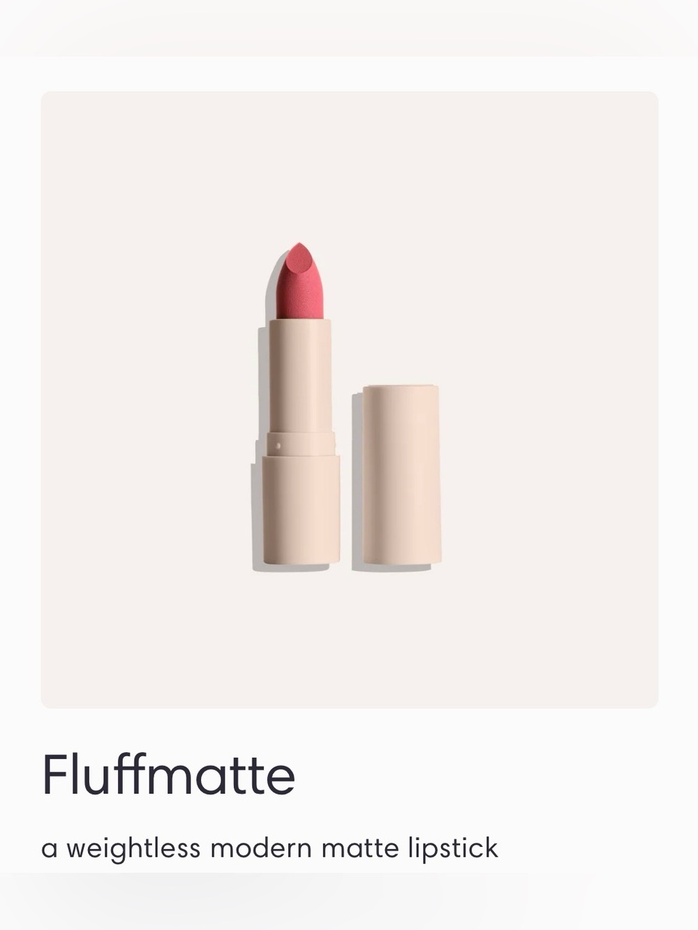 NIB Sunnies Face Fluffmatte [Weightless Modern Matte Lipstick] in Milkshake